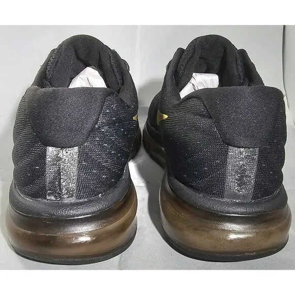 Nike Women's Air Max 2017 Black/Gold Running Sneakers Size 10