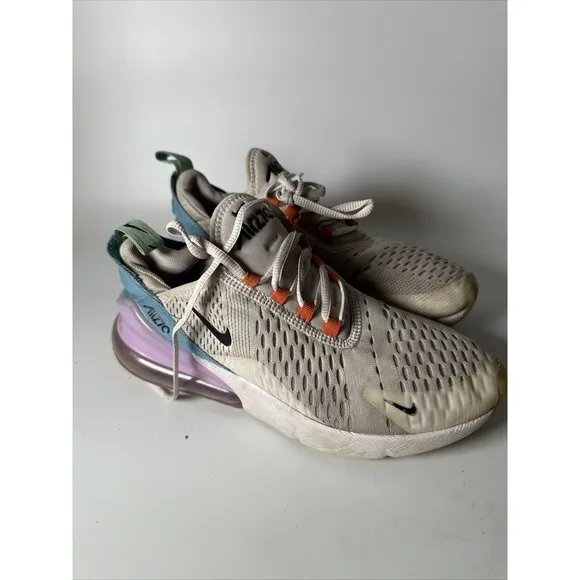 Nike Women's Air Max 270 White Blue Lavender Sneakers (DX2351-100) SIZE 7