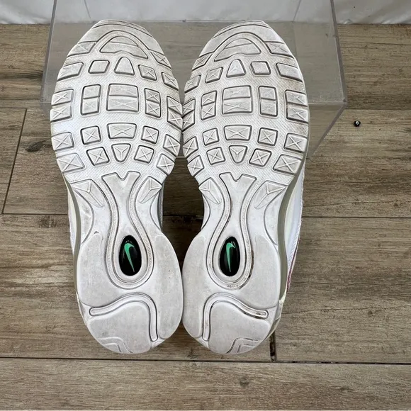 Nike Womens Air Max 98 PRM Snakeskin BV1978-100 White Low Top Lace Up Shoes Sz 8