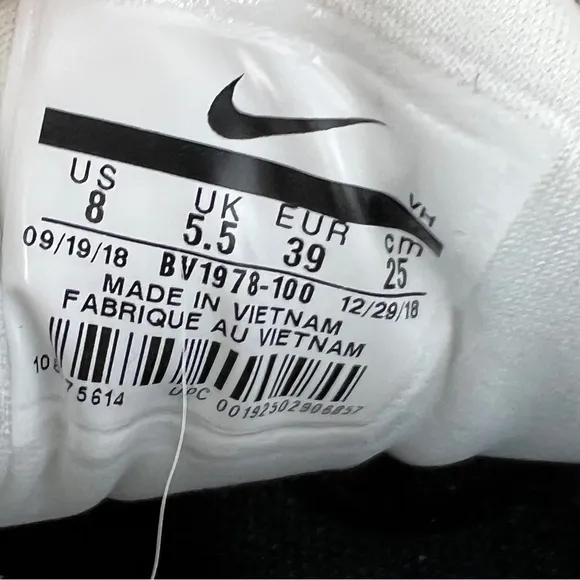 Nike Womens Air Max 98 PRM Snakeskin BV1978-100 White Low Top Lace Up Shoes Sz 8