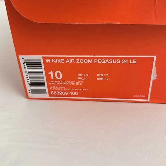 Nike Women's Air Zoom Pegasus 34 LE Multicolor rainbow running sneakers