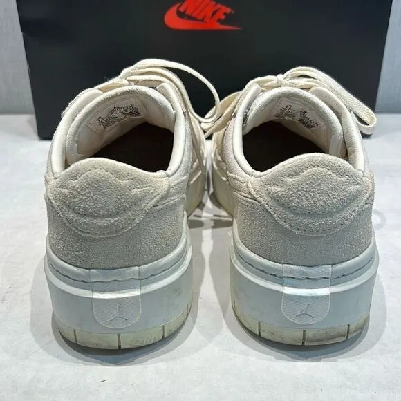 Nike Womens Air Jordan 1 Elevate Shoes Low Sz 7.5 Sail/Coconut Milk (Off-White)