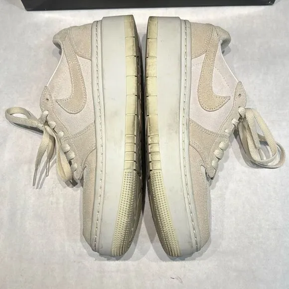 Nike Womens Air Jordan 1 Elevate Shoes Low Sz 7.5 Sail/Coconut Milk (Off-White)