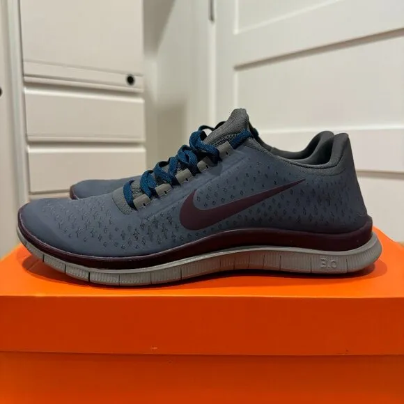 Nike x Undercover Labs Gyakusou Free Run 3.0 V4 Sz 9.5 Blue Dusk 543745-460
