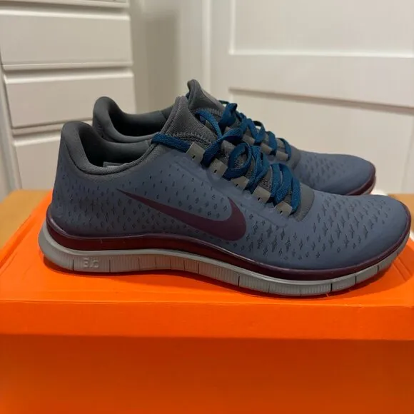 Nike x Undercover Labs Gyakusou Free Run 3.0 V4 Sz 9.5 Blue Dusk 543745-460
