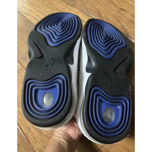 NIKE ZOOM AIR PENNY II BOY BASKETBALL SHOES SIZE 5.5Y US 333886-100 WHT/BLUE