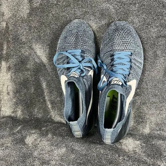 Nike Zoom All Out Flyknit Lace Up Sneaker Blue Running Shoes Size 10