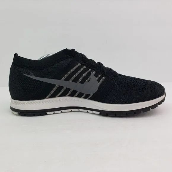 Nike Zoom Flyknit Streak Mens Size 7 Womens Sz 8.5 Black Sneaker Shoes 835994-01