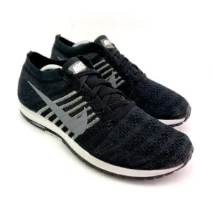 Nike Zoom Flyknit Streak Mens Size 7 Womens Sz 8.5 Black Sneaker Shoes 835994-01