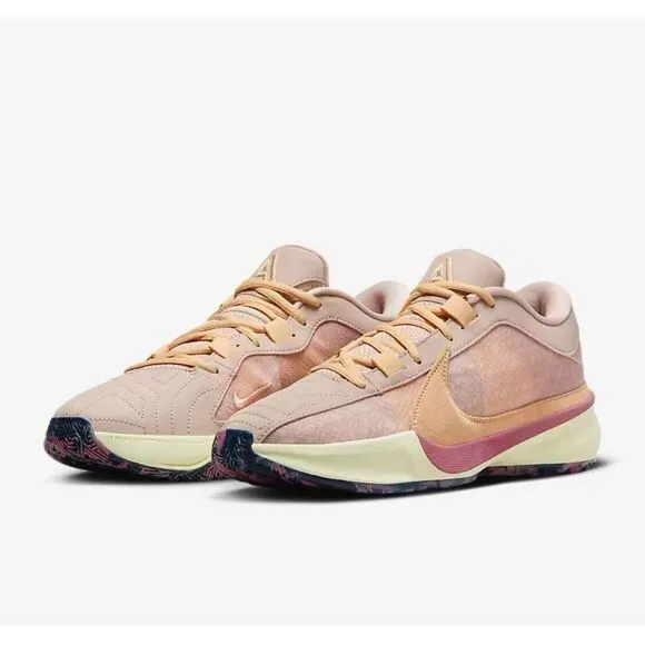 Nike Zoom Freak 5 Fossil Stone Basketball Shoes Men's Size 14 DX4985-200
