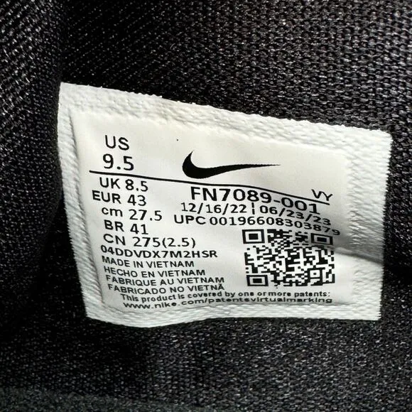 Nike Zoom Freak 5 TB Promo Mens Size 9.5 Shoes Black Low Top Basketball Sneakers