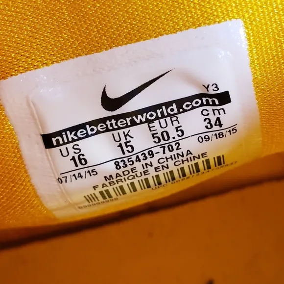 Nike Zoom Hyperrev 2016 University Gold/Gray/White Shoes 835439-702 Men's SZ 16