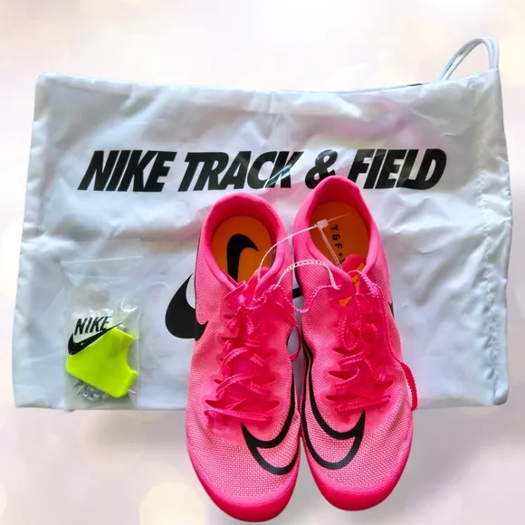 Nike Zoom Ja Fly 4 Hyper Pink Black Track Shoes DR2741-600 Men's Size 8½