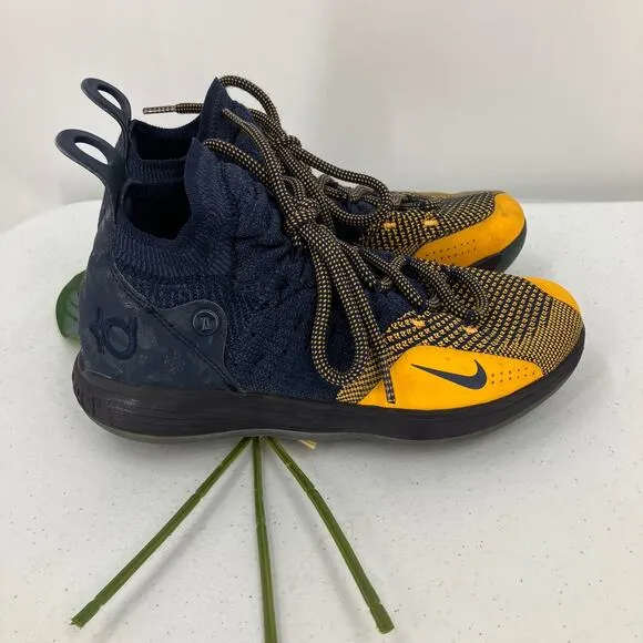 Nike Zoom KD 11 Kevin Durant Blue Yellow Michigan Chinese Zodiac Sneaker Shoes