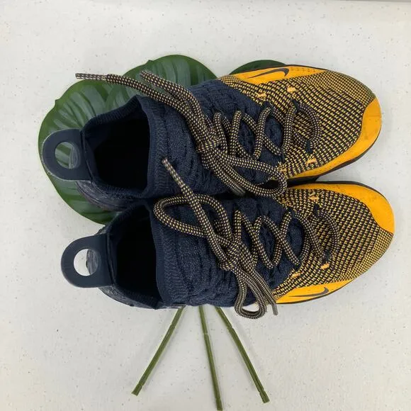Nike Zoom KD 11 Kevin Durant Blue Yellow Michigan Chinese Zodiac Sneaker Shoes
