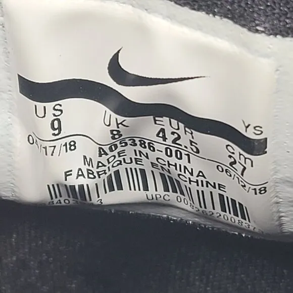 Nike Zoom Rev 2 TB Men's Black White Shoes AO5386-001 US Size 9