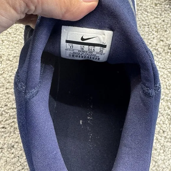 Nike Zoom Shift Low TB Men's Blue Navy Basketball Shoes Sz 17 #942802-405