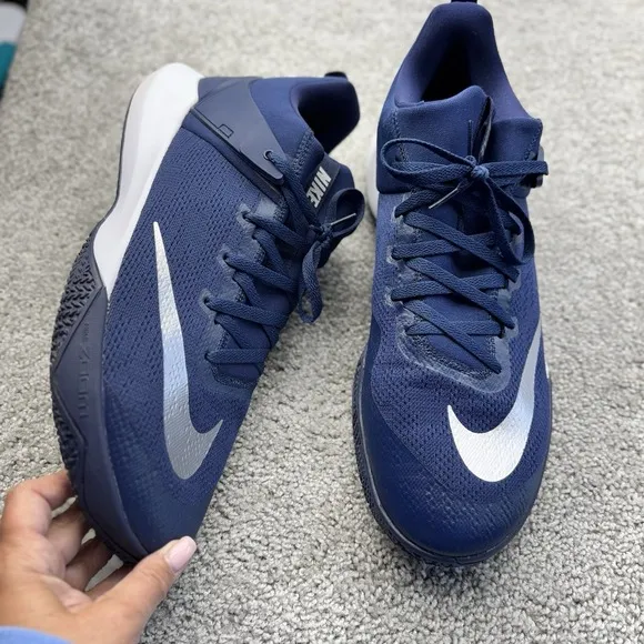 Nike Zoom Shift Low TB Men's Blue Navy Basketball Shoes Sz 17 #942802-405