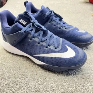 Nike Zoom Shift Low TB Men's Blue Navy Basketball Shoes Sz 17 #942802-405