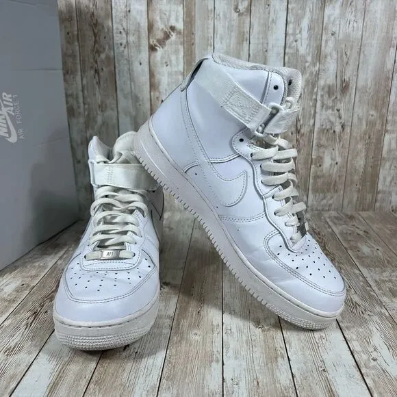 Nike Air Force 1 07 high triple‎ white Mens 10.5 cw2290 111