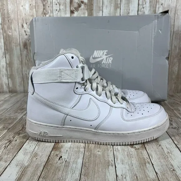 Nike Air Force 1 07 high triple‎ white Mens 10.5 cw2290 111