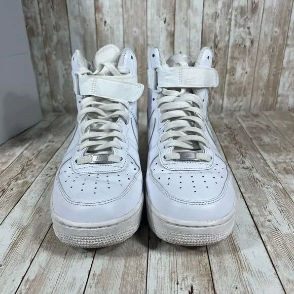 Nike Air Force 1 07 high triple‎ white Mens 10.5 cw2290 111