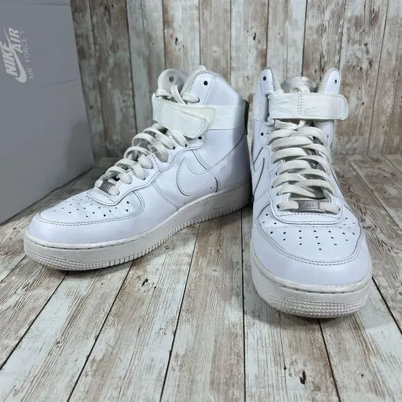 Nike Air Force 1 07 high triple‎ white Mens 10.5 cw2290 111