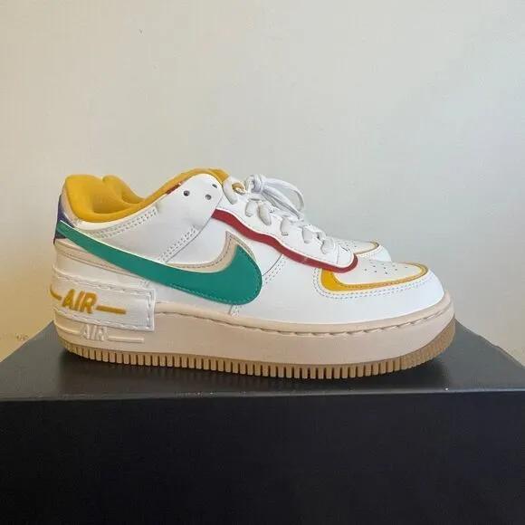 Nike Air Force 1 Shadow Summit White Neptune Green US Women 8/UK5.5 (CI0919-118)
