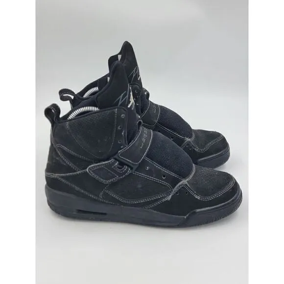 Nike Air Jordan Flight 45 ALL BLACK  Shoes 524865-015 Youth Size 6Y