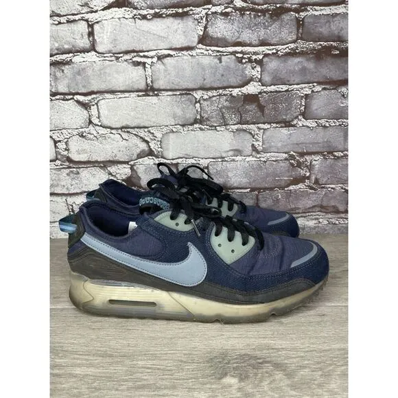 Nike Air Terrascape 90 Midnight Navy Aqua Athletic Shoes Sneakers Men 12M US/46