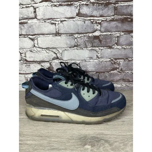 Nike Air Terrascape 90 Midnight Navy Aqua Athletic Shoes Sneakers Men 12M US/46