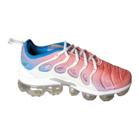 NIKE Air VaporMax Plus &quot;Lava Glow Blue Lagoon&quot; Running Shoes Size 6.5