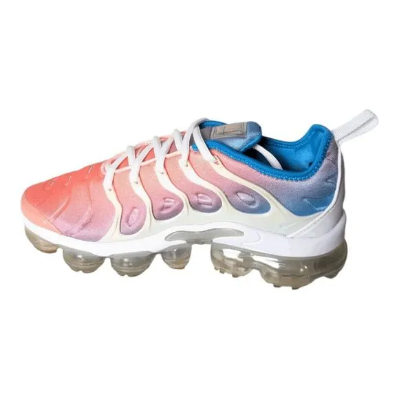 NIKE Air VaporMax Plus &quot;Lava Glow Blue Lagoon&quot; Running Shoes Size 6.5