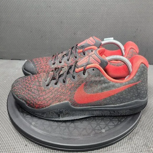 Nike Mamba Insitct Shoes Mens Sz 8 Black Red Low Top Athletic Sneakers