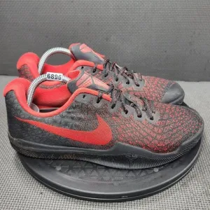 Nike Mamba Insitct Shoes Mens Sz 8 Black Red Low Top Athletic Sneakers