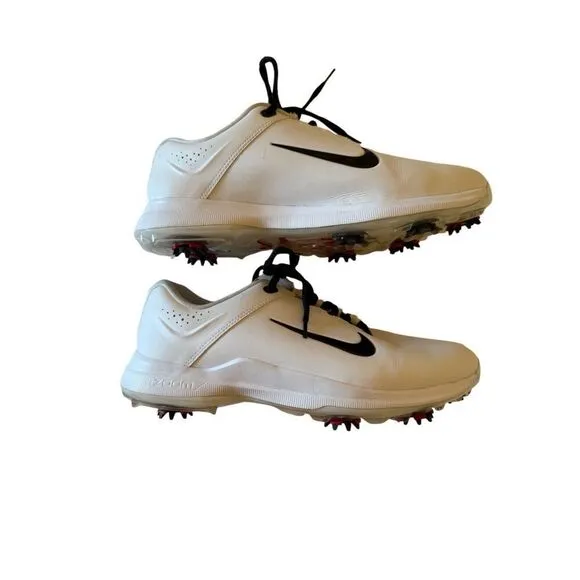 Nike Mens White Lace Up Round Toe Zoom TW Tiger Woods Golf Shoes Size 7.5