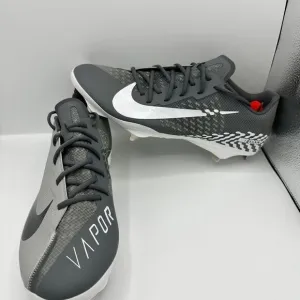 Nike React Vapor Ultrafly Elite 4 Grey White Baseball Cleats DN1792-005 Men’s 13