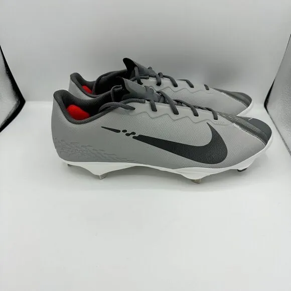 Nike React Vapor Ultrafly Elite 4 Grey White Baseball Cleats DN1792-005 Men’s 13