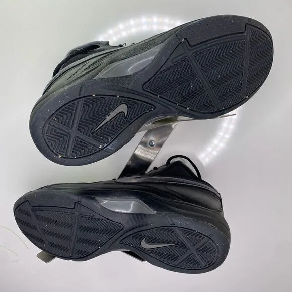 Nike The Overplay VII Mens 8,5Basketball Shoes 511372-010 Black High Top Sneaker