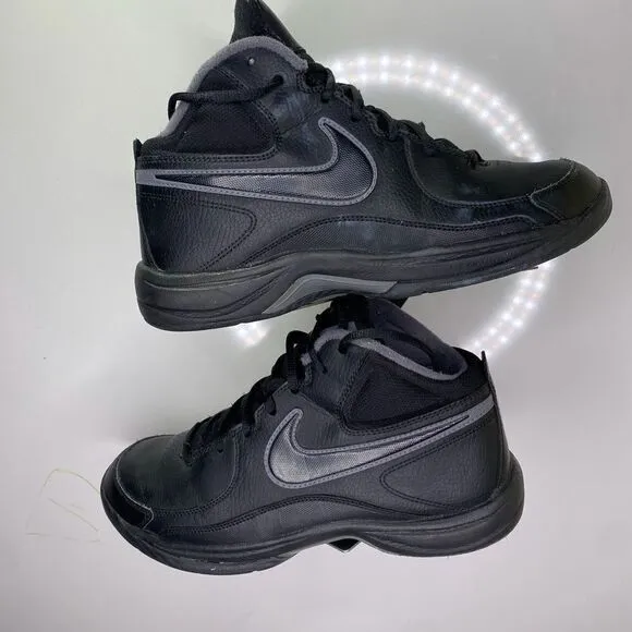 Nike The Overplay VII Mens 8,5Basketball Shoes 511372-010 Black High Top Sneaker