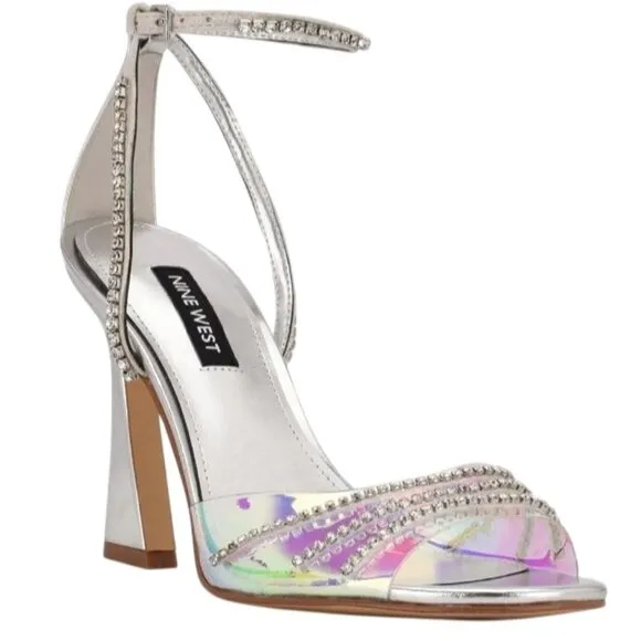 Nine‎ West KLASS3 Comfort Insole Pumps in Silver/Iridescent, Size 7