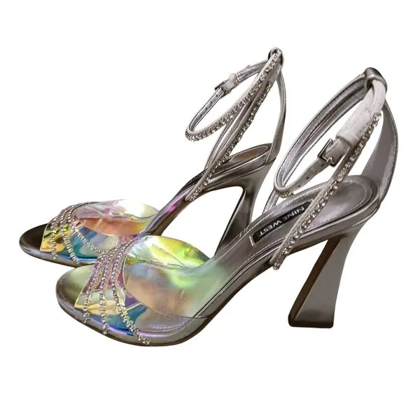 Nine‎ West KLASS3 Comfort Insole Pumps in Silver/Iridescent, Size 7