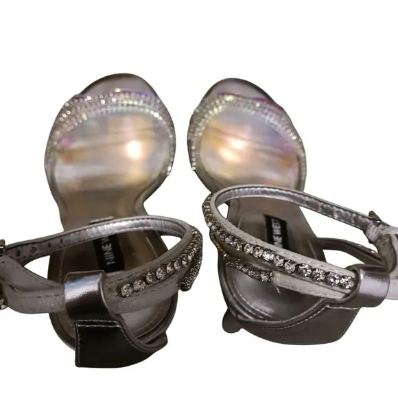Nine‎ West KLASS3 Comfort Insole Pumps in Silver/Iridescent, Size 7