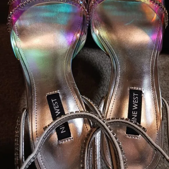 Nine‎ West KLASS3 Comfort Insole Pumps in Silver/Iridescent, Size 7