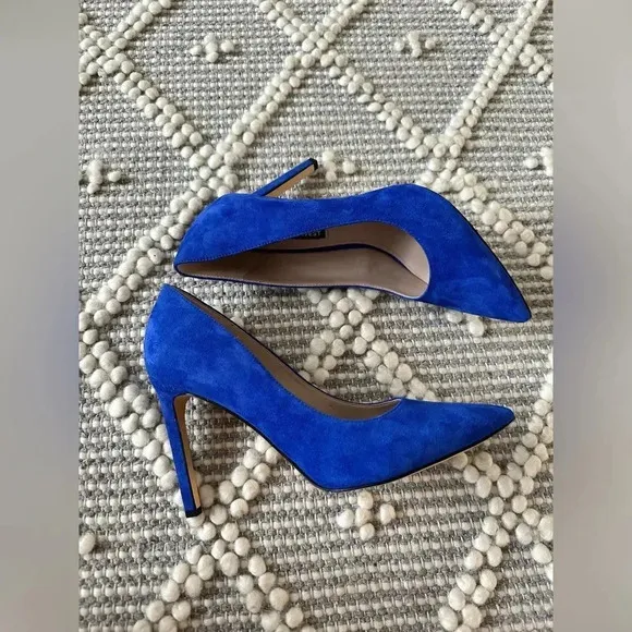 Nine West high heel suede shoes stiletto Size 8