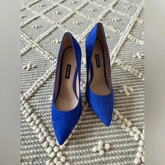 Nine West high heel suede shoes stiletto Size 8