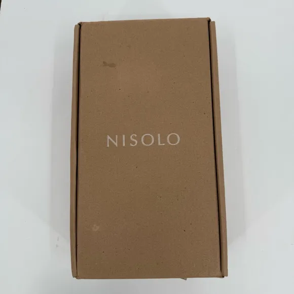 Nisolo Ellie Leather All-Day Wooden Clog in Almond Size 5 NWT