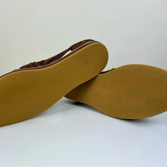 Nisolo | Men's Handmade Leather Huarache Sandal Brown | 11.5