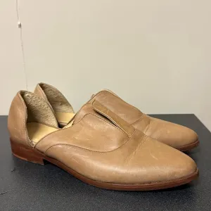 Nisolo Women’s Oxford D’Orsay 2.0 Flats Shoes Almond Beige Tan 8.5 Leather