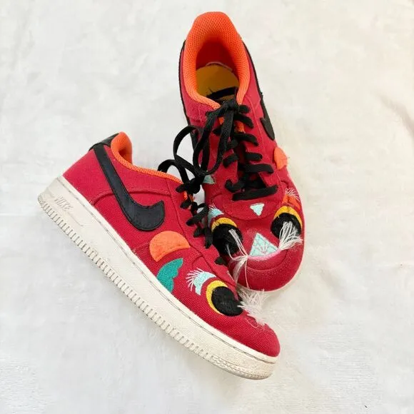 NKids‎ NIKE Force One LV8 &quot;Year of the Tiger&quot; lucky carp fish athletic shoes